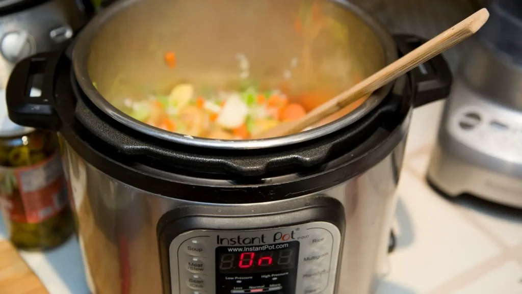 Open the lid instant pot after cooking with sauté