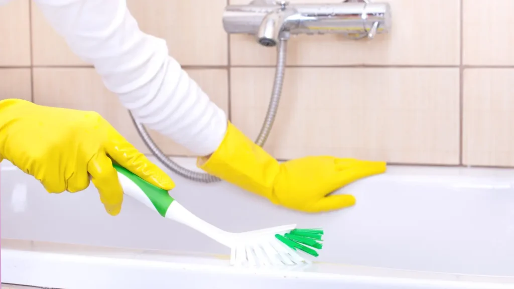 How to clean Porcelain and acrylic bathtub
