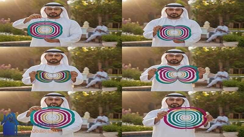 3 خطوات توضح طريقة فتح زينة الرياح للحديقة بشكل متساوى ومرقمة