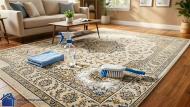 طريقة تنظيف السجاد في الصالون بسهولة وفعالية