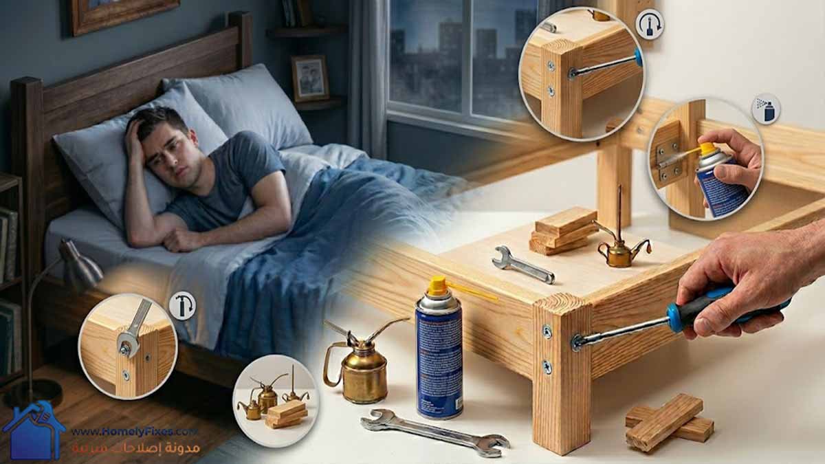 كيف اتخلص من صوت السرير المزعج والحل في دقايق بدون نجار